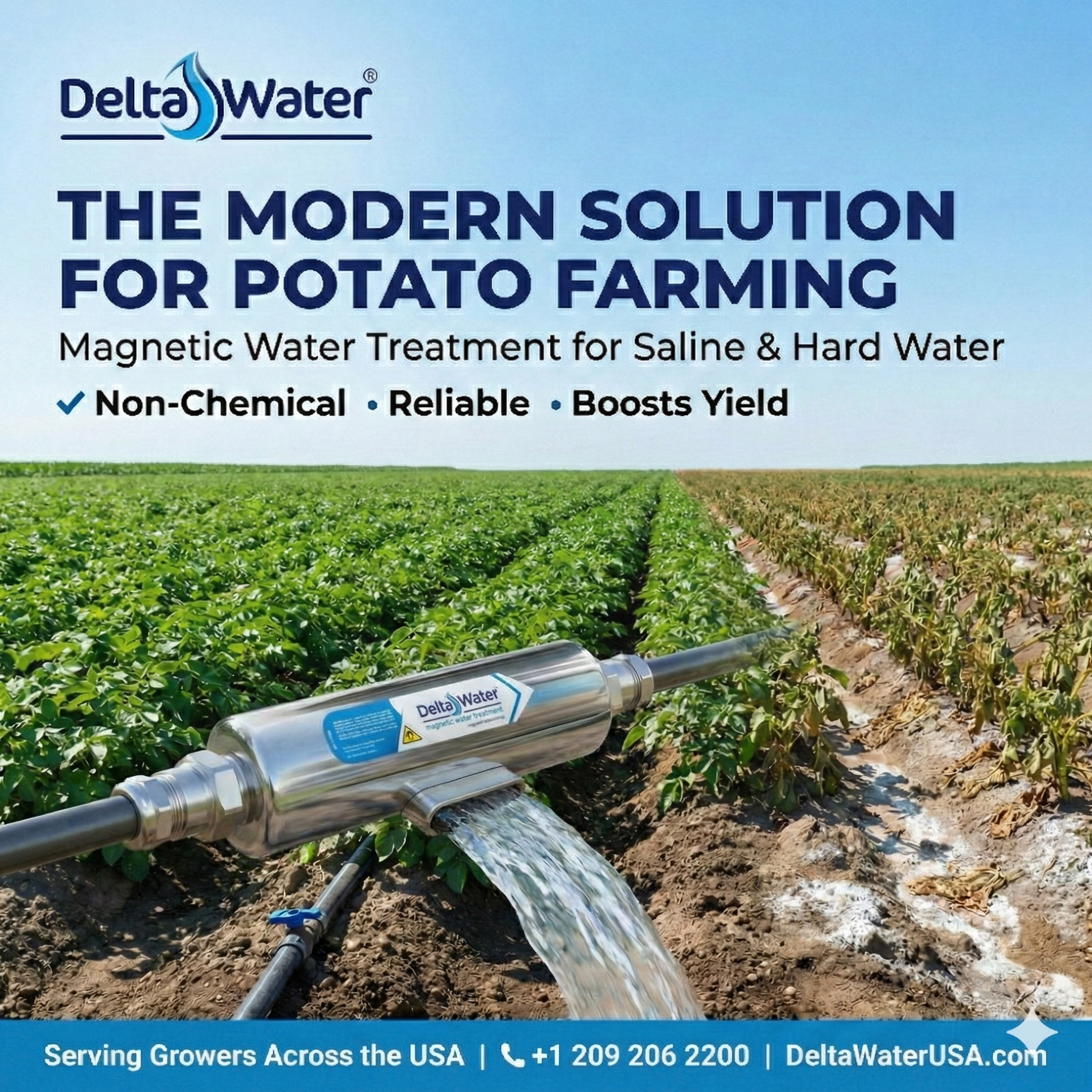 Delta Water Magnetic Device 1 Inch For Water Treatment